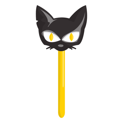 Süßer Lolypop der Halloween-Katze PNG-Design