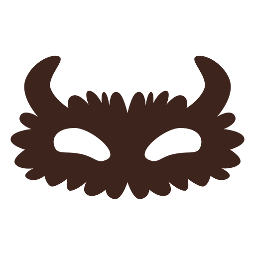 Halloween mask eyes silhouette PNG Design