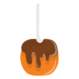 Lolypop dulce de chocolate de calabaza de Halloween Diseño PNG