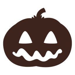 Halloween pumpkin mask silhouette PNG Design