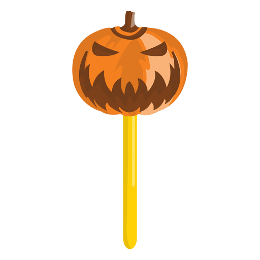 Lolypop dulce de calabaza de Halloween Diseño PNG