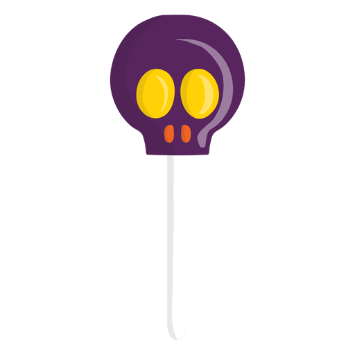 Halloween calavera dulce lolypop Diseño PNG
