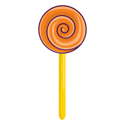 Remolino de Halloween dulce lolypop Diseño PNG