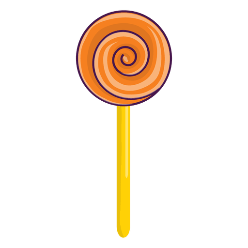 Halloween swirl sweet lolypop PNG Design