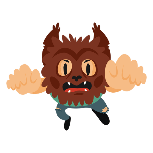 Monster Halloween Cartoon Kostüm PNG-Design