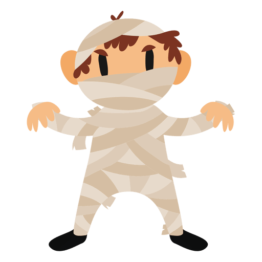 Mummy halloween cartoon costume PNG Design