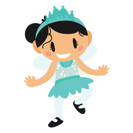 Princess cartoon costume PNG Design