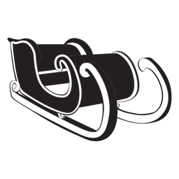 Gráfico deslizante de trineo de santa Diseño PNG