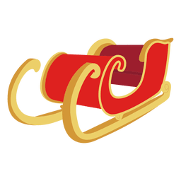 Santa Schlitten Symbol PNG-Design