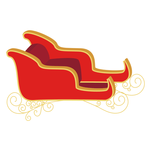 Santa sleigh illustration PNG Design