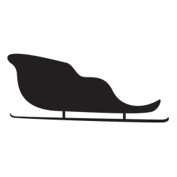 Silhueta básica deslizante de trenó Desenho PNG