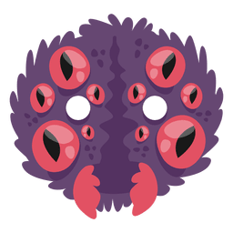 Máscara de ojos de halloween espeluznante Diseño PNG