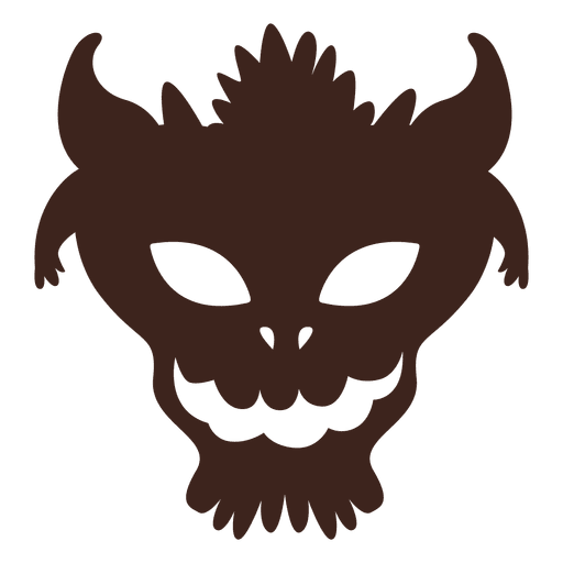 Gruselige Halloween-Maske PNG-Design