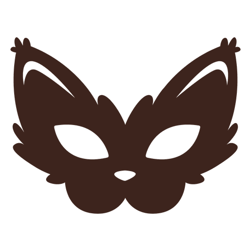 Máscara de gato de halloween elegante Desenho PNG