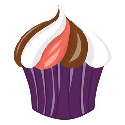 Sabroso colorido cupcake de halloween Diseño PNG