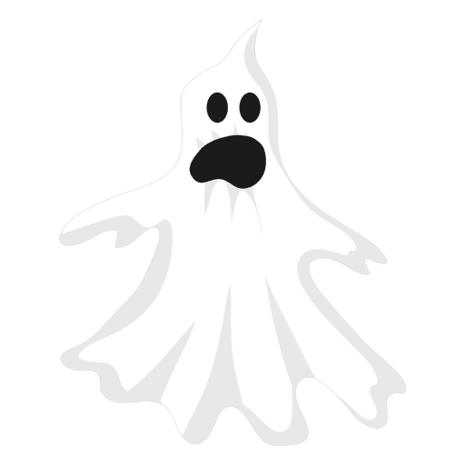 White ghost silhouette 1 PNG Design