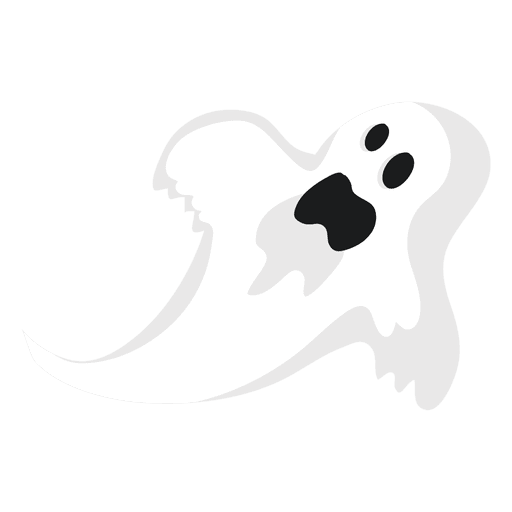 White ghost silhouette 10 PNG Design