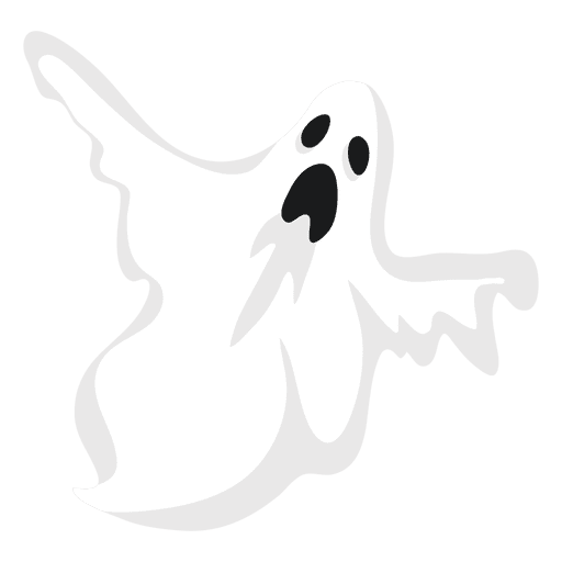 White ghost silhouette 11 PNG Design