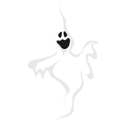 White ghost silhouette 12 PNG Design