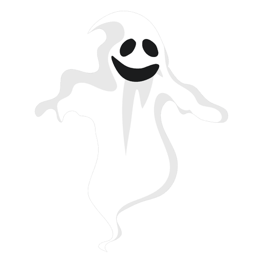 White ghost silhouette 13 PNG Design