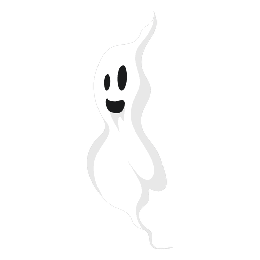 White ghost silhouette 14 PNG Design