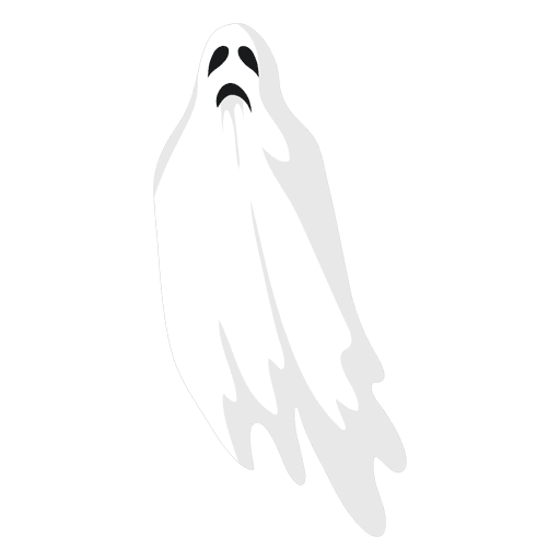 Silueta de fantasma blanco 3 Diseño PNG