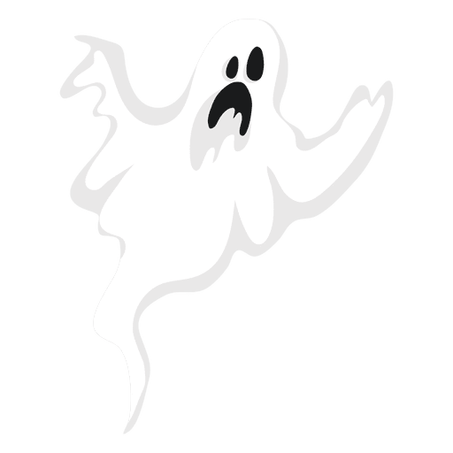 White ghost silhouette 6 - Transparent PNG & SVG vector file