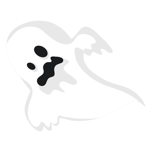 White ghost silhouette 7 PNG Design
