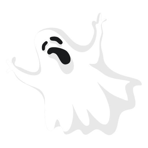 White ghost silhouette 8 - Transparent PNG & SVG vector file