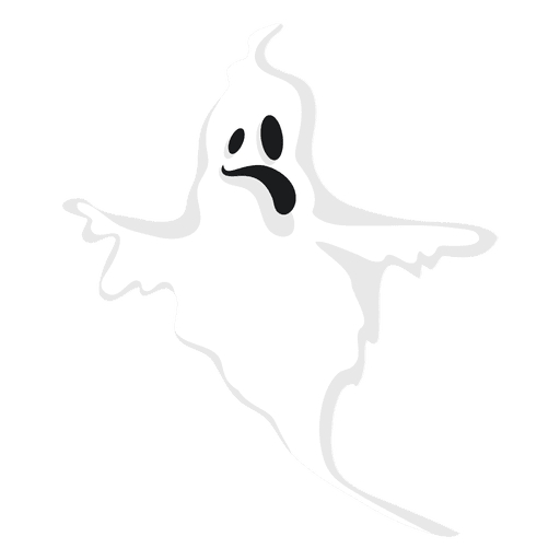 Silhueta fantasma branca 9 Desenho PNG