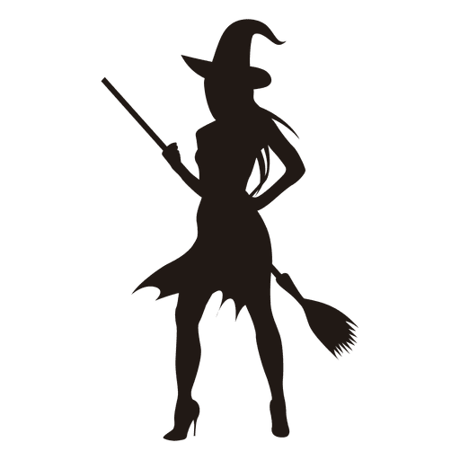 Use this Young halloween witch silhouette SVG for crafts or you.