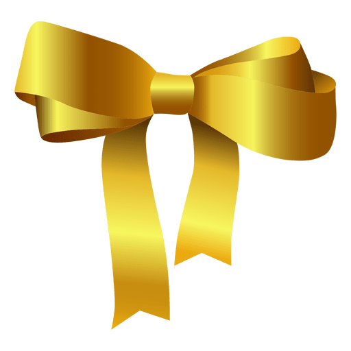 Bow tie yellow PNG Design