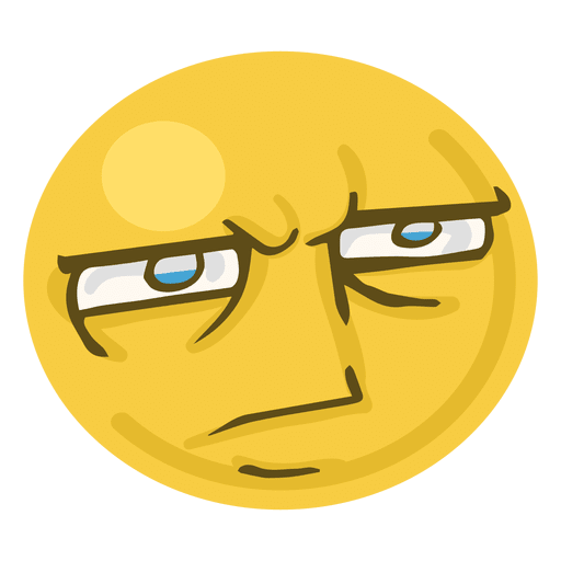 Emoticon face emoji PNG Design