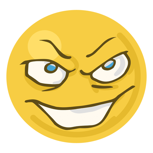 Emoji com cara de mau - Baixar PNG/SVG Transparente