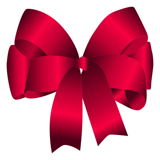 Red bow simple PNG Design