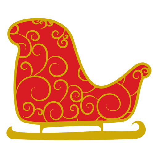 Christmas sleigh sliding PNG Design