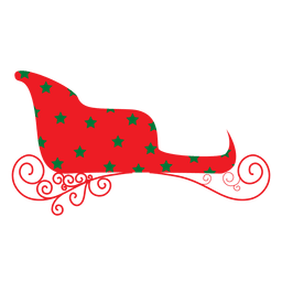 Schlitten gleitender Schnee PNG-Design