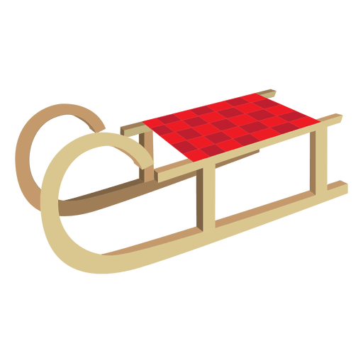 Sleigh squares sliding PNG Design