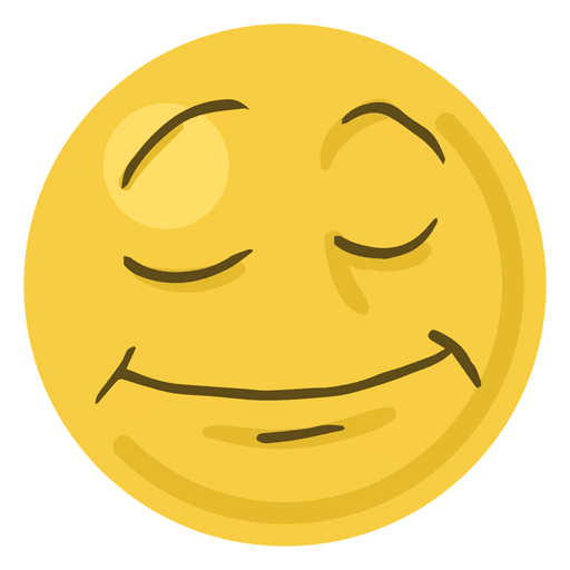 Smile face emoji emoticon PNG Design