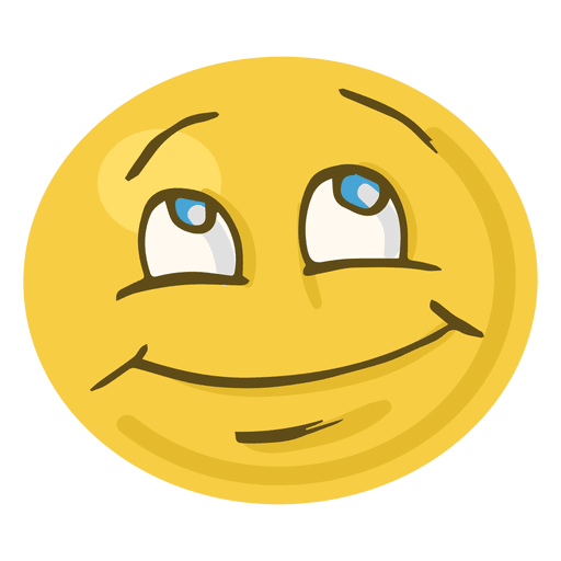 Smiling face emoji PNG Design