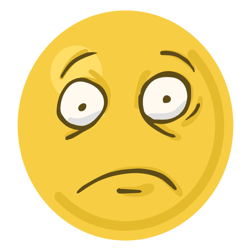 Cara de emoji sorprendida Diseño PNG