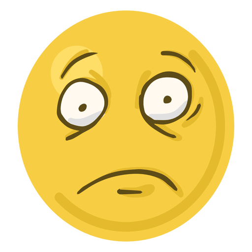 Überraschtes Emoji-Gesicht PNG-Design