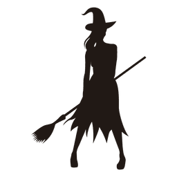Silhueta da bruxa Desenho PNG