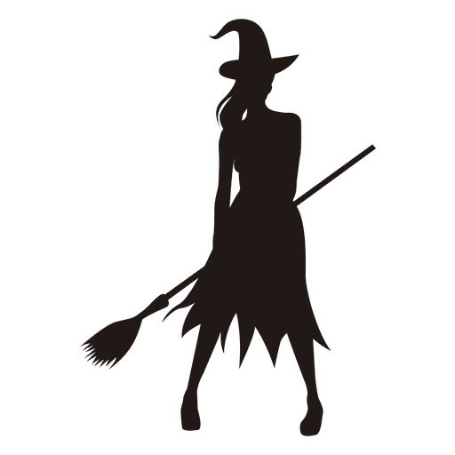 Witch girl silhouette PNG Design