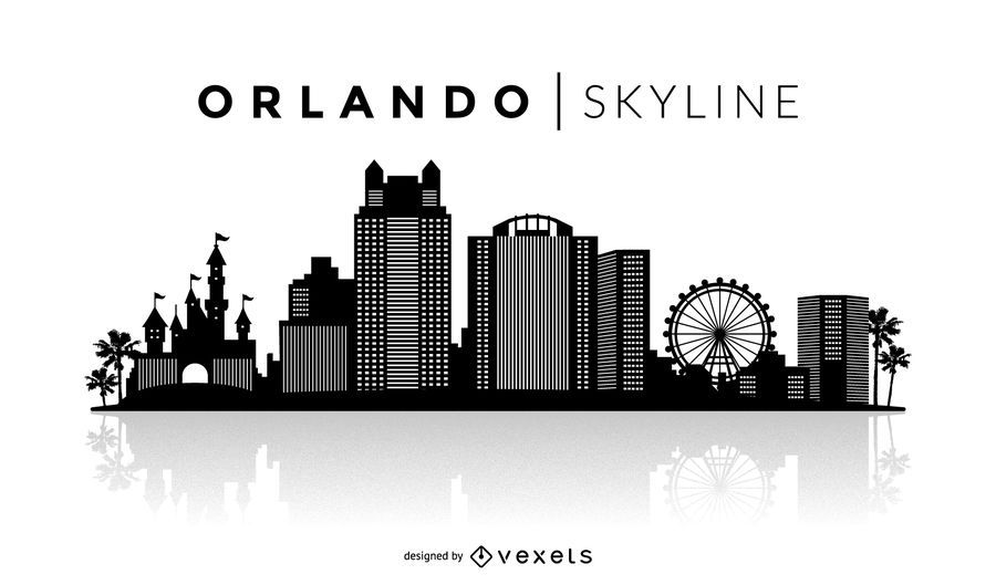 Horizonte de silueta de Orlando Horizonte de silueta de Orlando