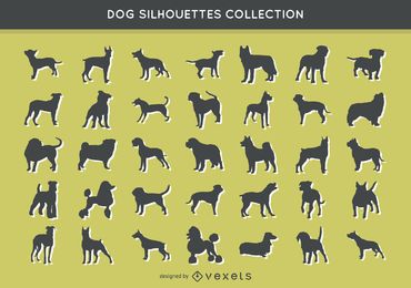 35 dog silhouettes collection 35 dog silhouettes collection