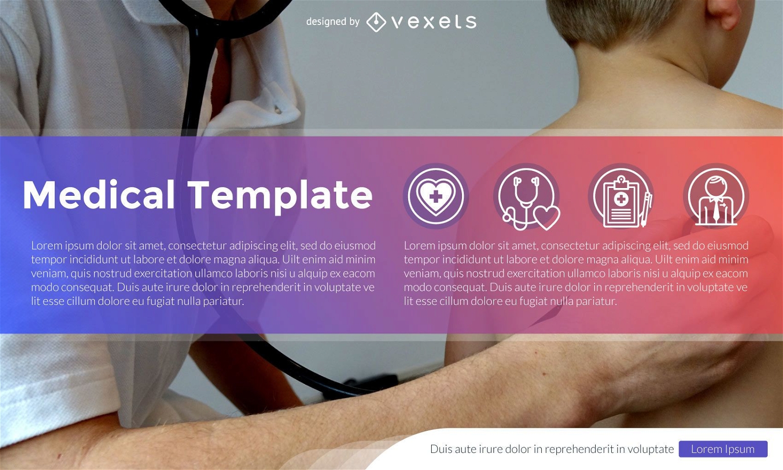 Healthcare and medicine template design with icons