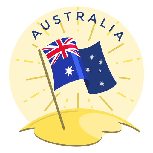Australia flag PNG Design