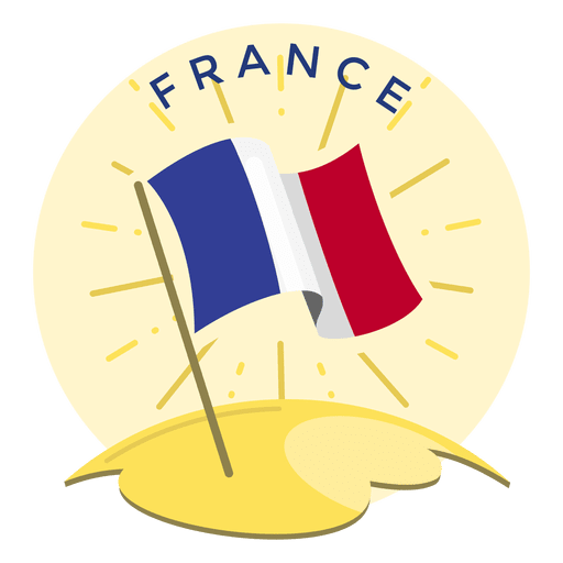 Frankreich Flagge PNG-Design