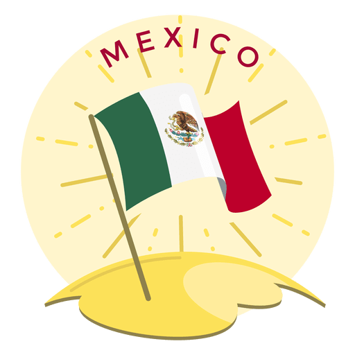Mexiko Flagge PNG-Design